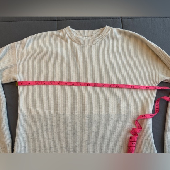Lululemon Restful Intention Sweater in Angel Wing / Heathered Light Ivory - Picture 8 of 14